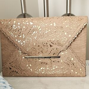 Charming BCBGMAXAZRIA Beige  Clutch